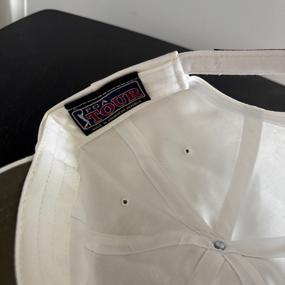 Vintage PGA Tour‎ 2000 Collection Hat Cap Mens Adjustable NWT NEW White USA Flag - Picture 6 of 6